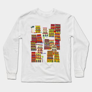 Havana Cuba Cityscape Art Long Sleeve T-Shirt